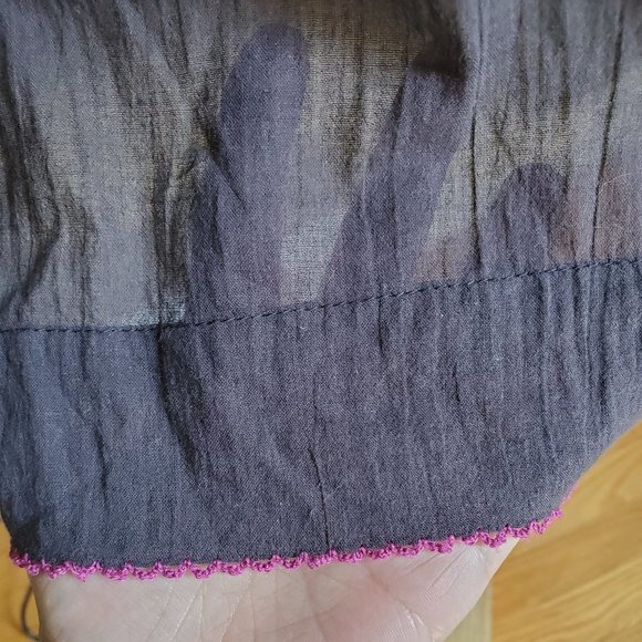 Floreat cap sleeve top w/ embroidery and sequins - Picture 7 of 10